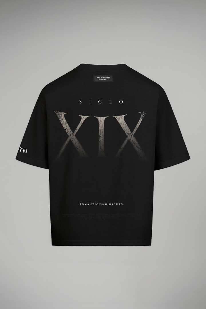 Camiseta Oversize Romanticismo Negra