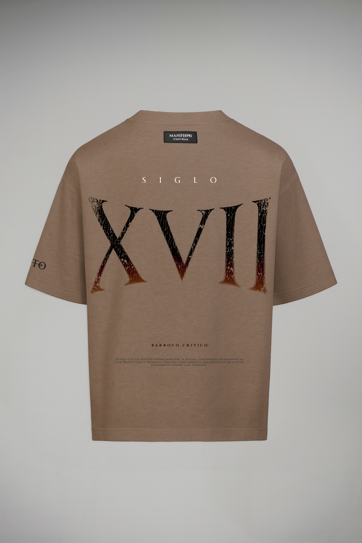 Camiseta Oversize Barroco Café
