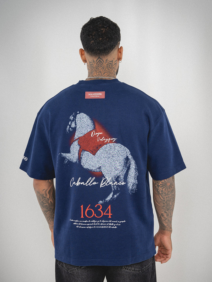 Camiseta Oversize Caballo Blanco