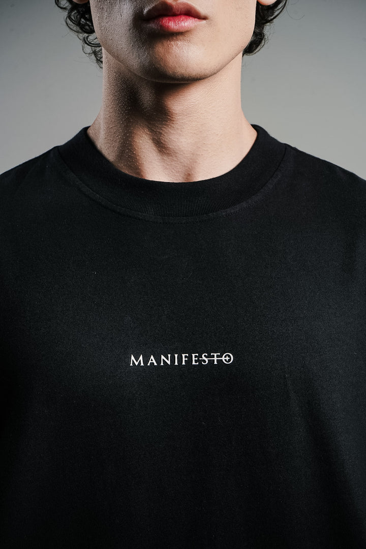 Camiseta Oversize Romanticismo Negra