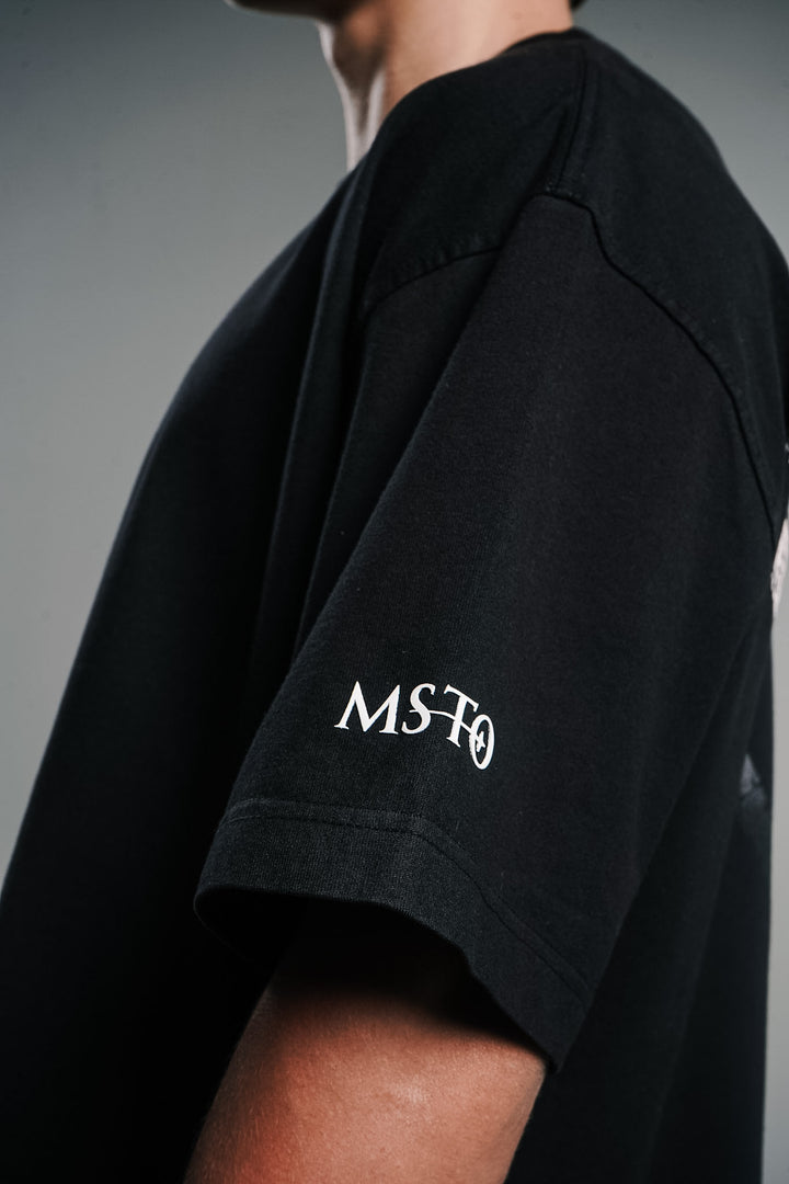 Camiseta Oversize Romanticismo Negra