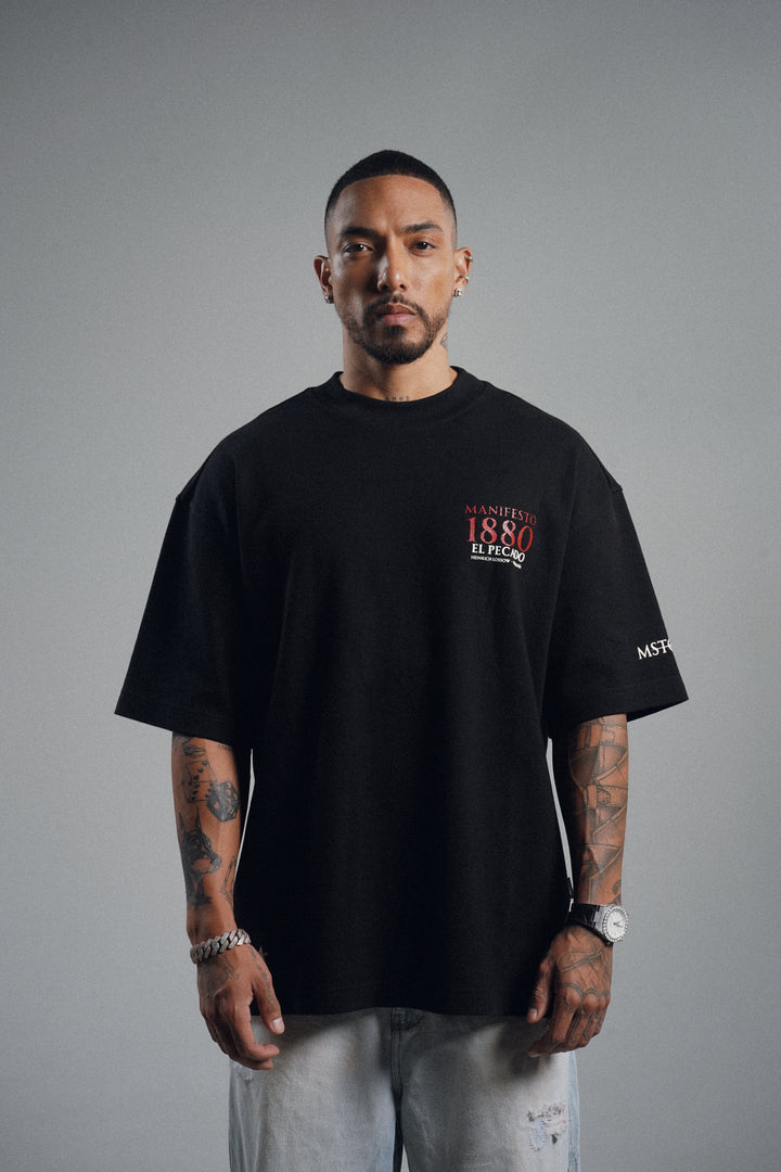 Camiseta Oversize El Pecado Negra