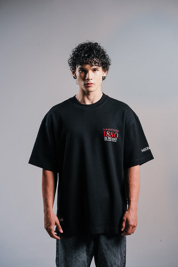 Camiseta Oversize El Pecado Negra