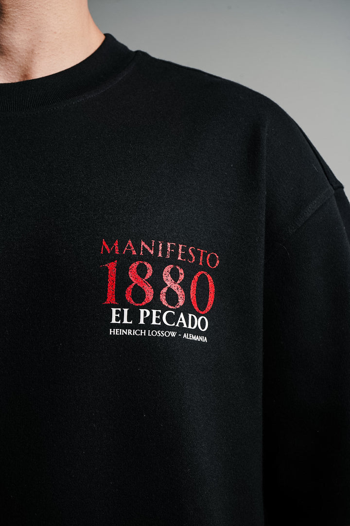 Camiseta Oversize El Pecado Negra