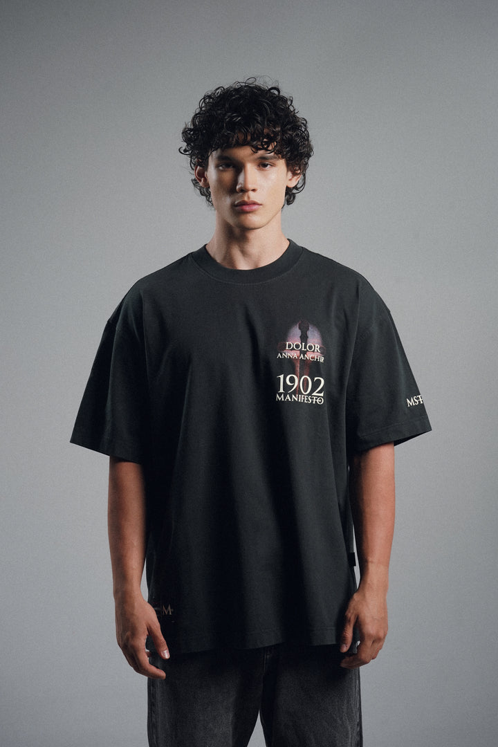 Camiseta Oversize Dolor Cenizo