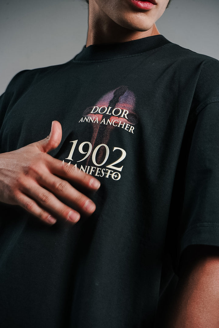 Camiseta Oversize Dolor Cenizo