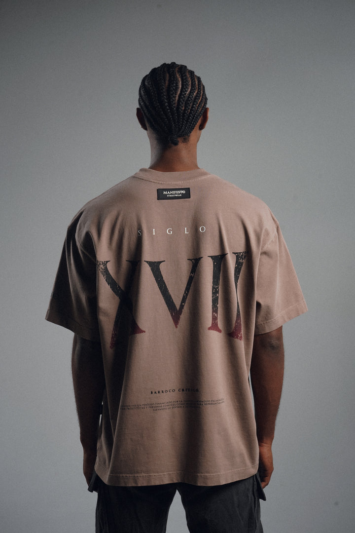 Camiseta Oversize Barroco Café