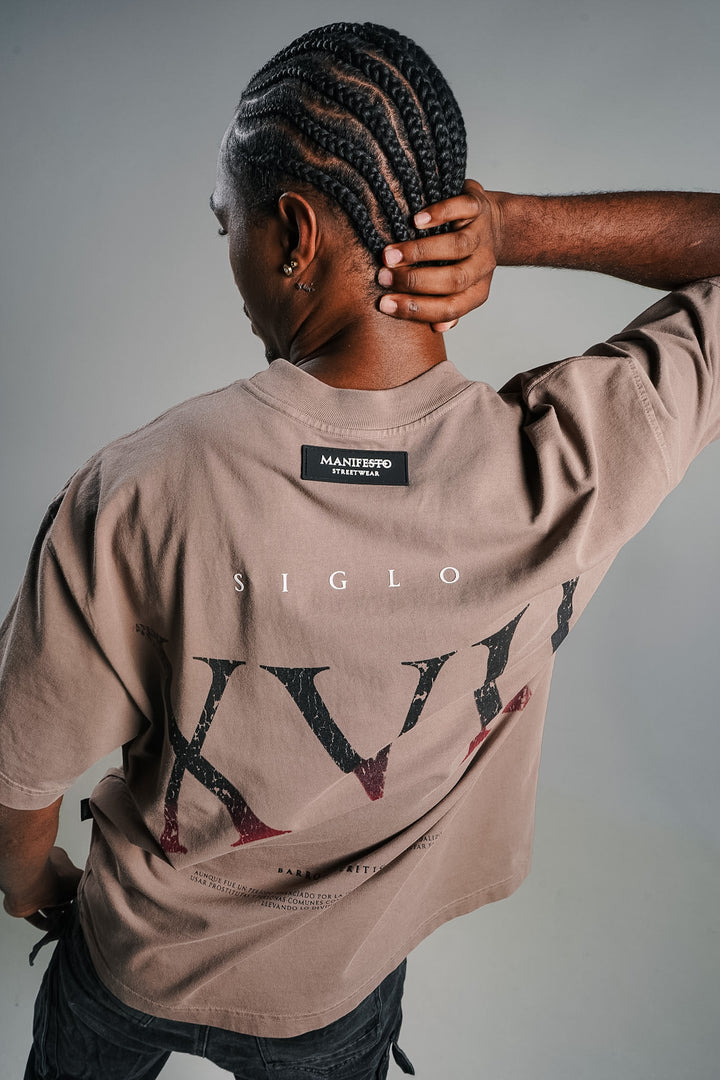 Camiseta Oversize Barroco Café