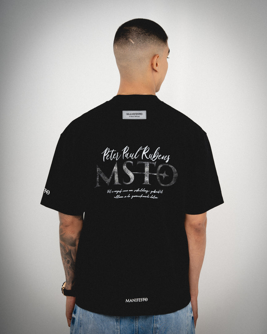 Camiseta Oversize Bestie Negra