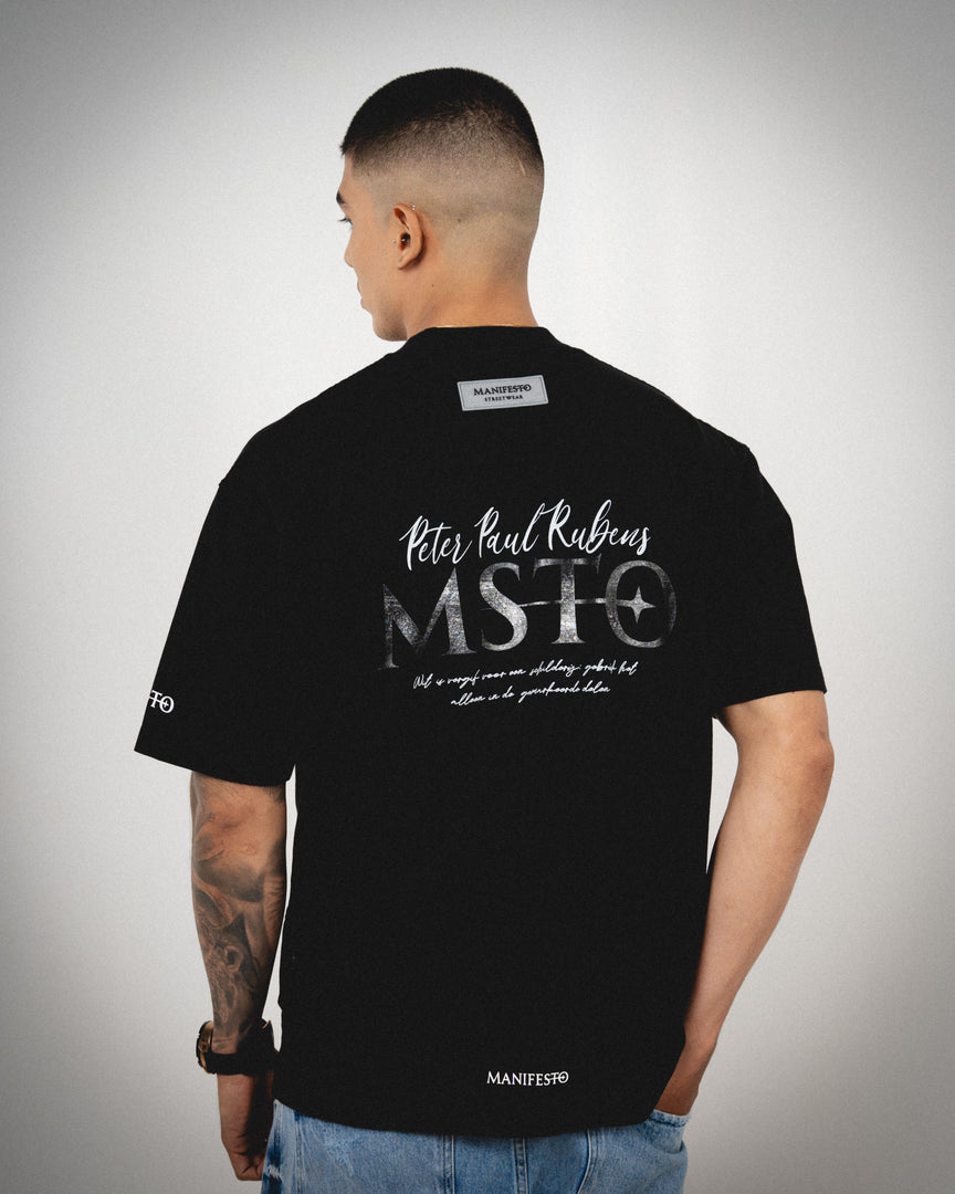Camiseta Oversize Bestie Negra