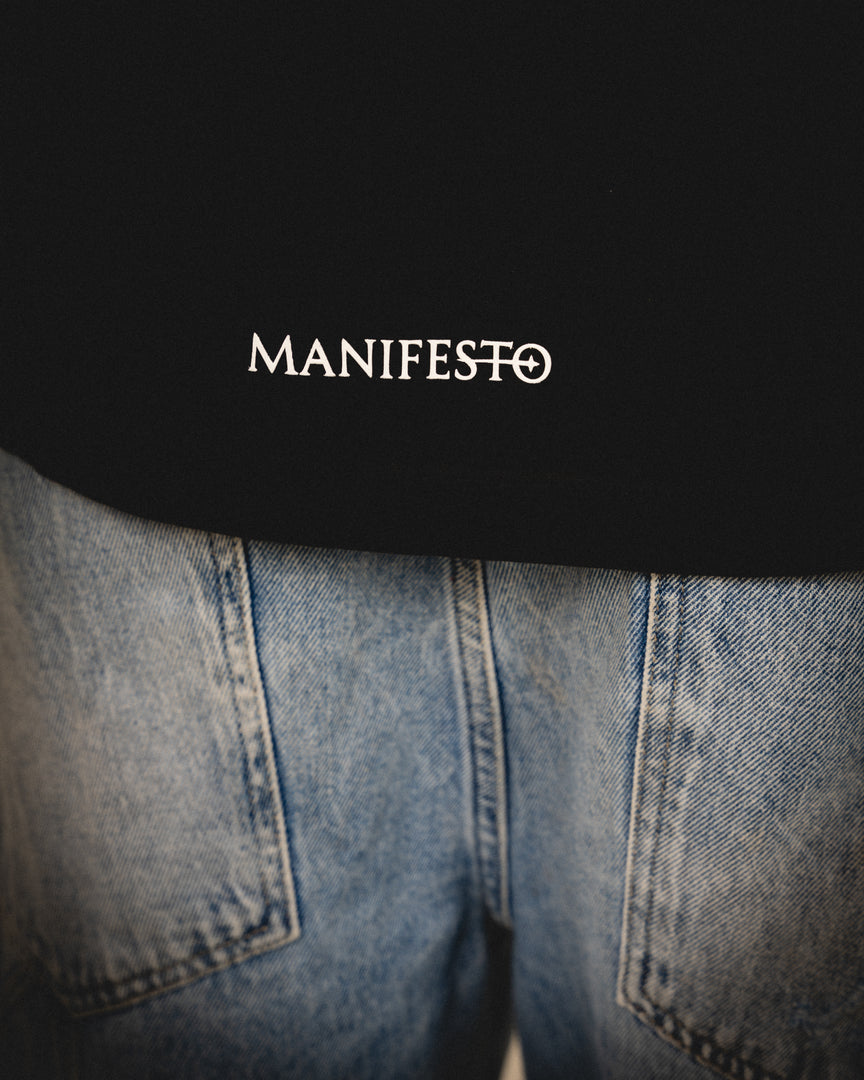Camiseta Oversize Bestie Negra