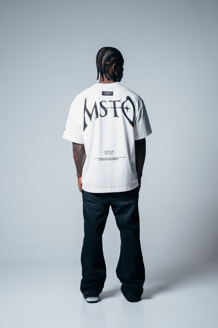 Camiseta Oversize Mirror Of Sins Vainilla MSTO
