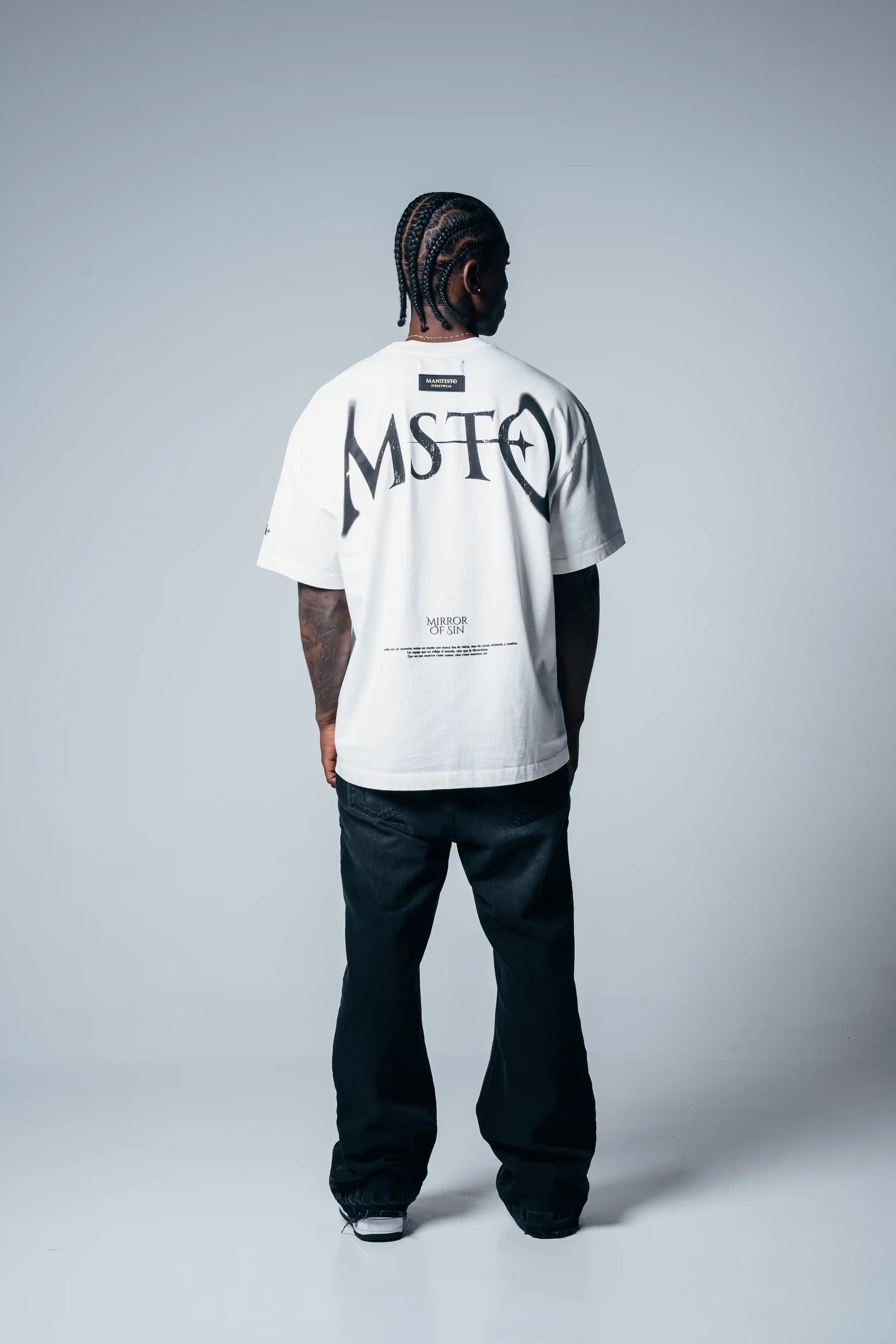 Camiseta Oversize Mirror Of Sin Vainilla MSTO