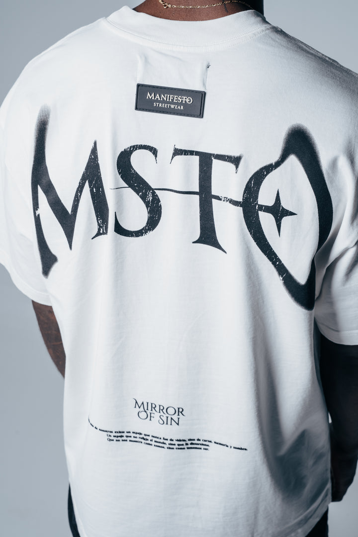 Camiseta Oversize Mirror Of Sins Vainilla MSTO