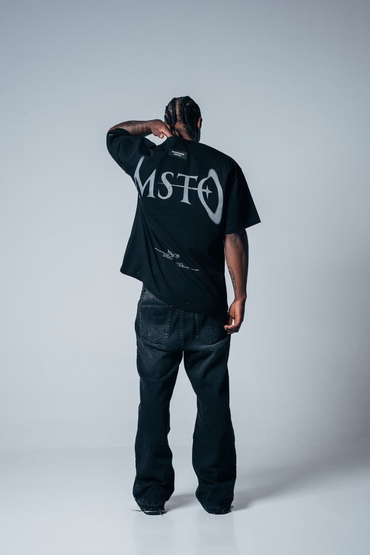 Camiseta Oversize Mirror Of Sins negro MSTO