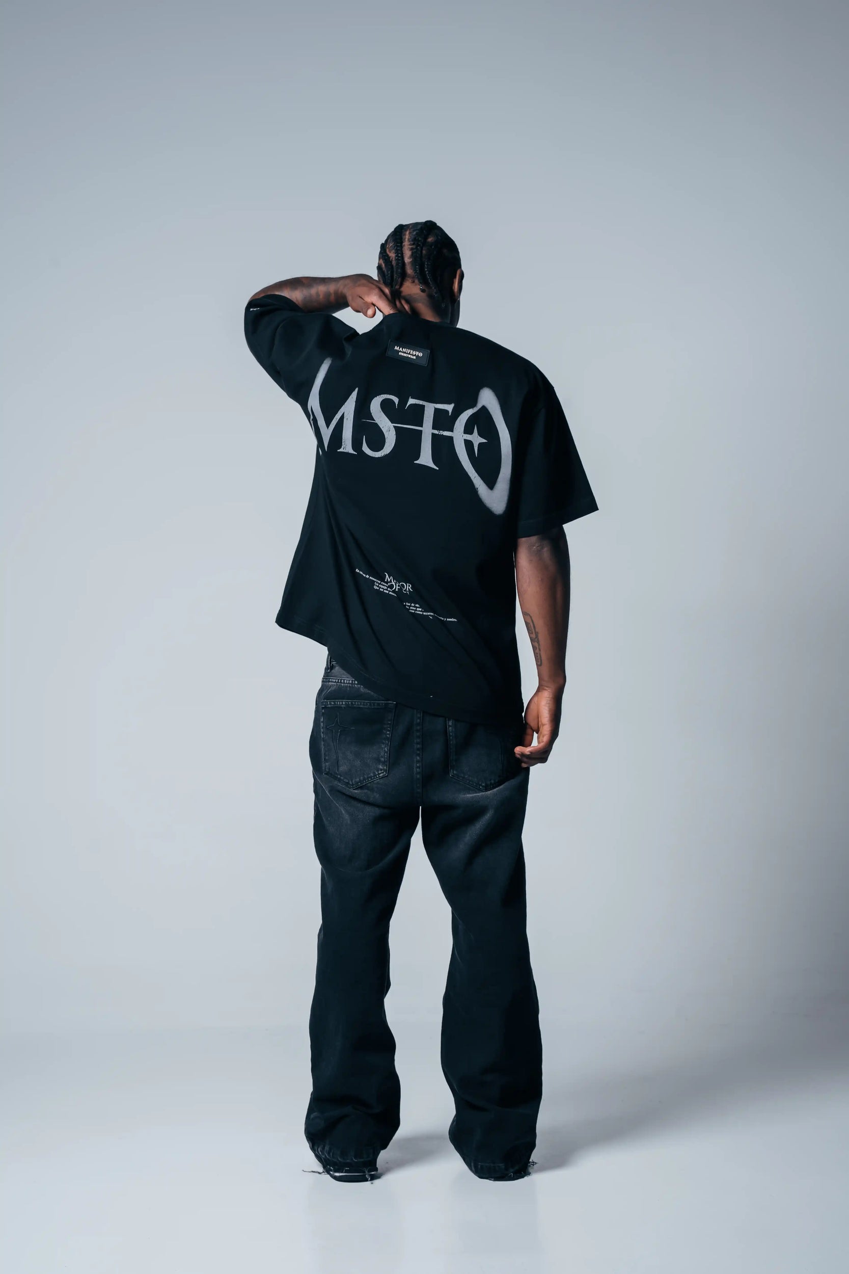 Camiseta Oversize Mirror Of Sin negro MSTO