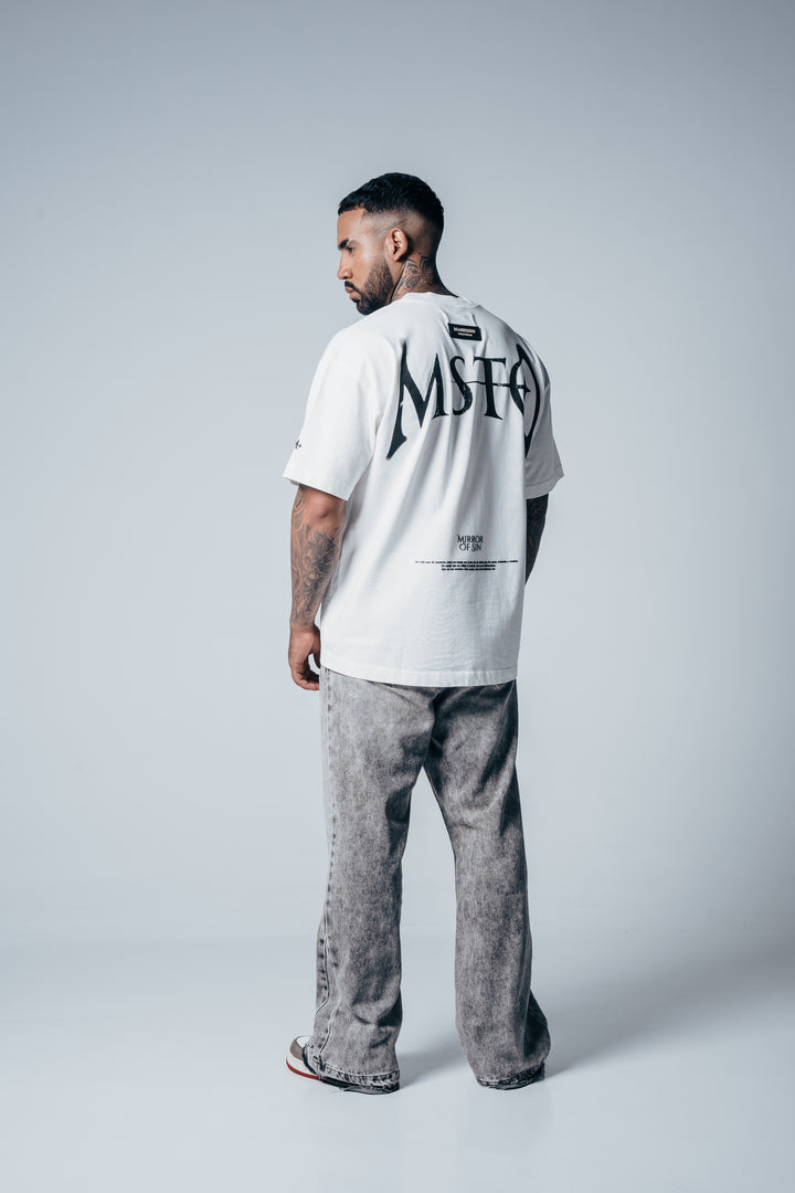 Camiseta Oversize Mirror Of Sins Vainilla MSTO