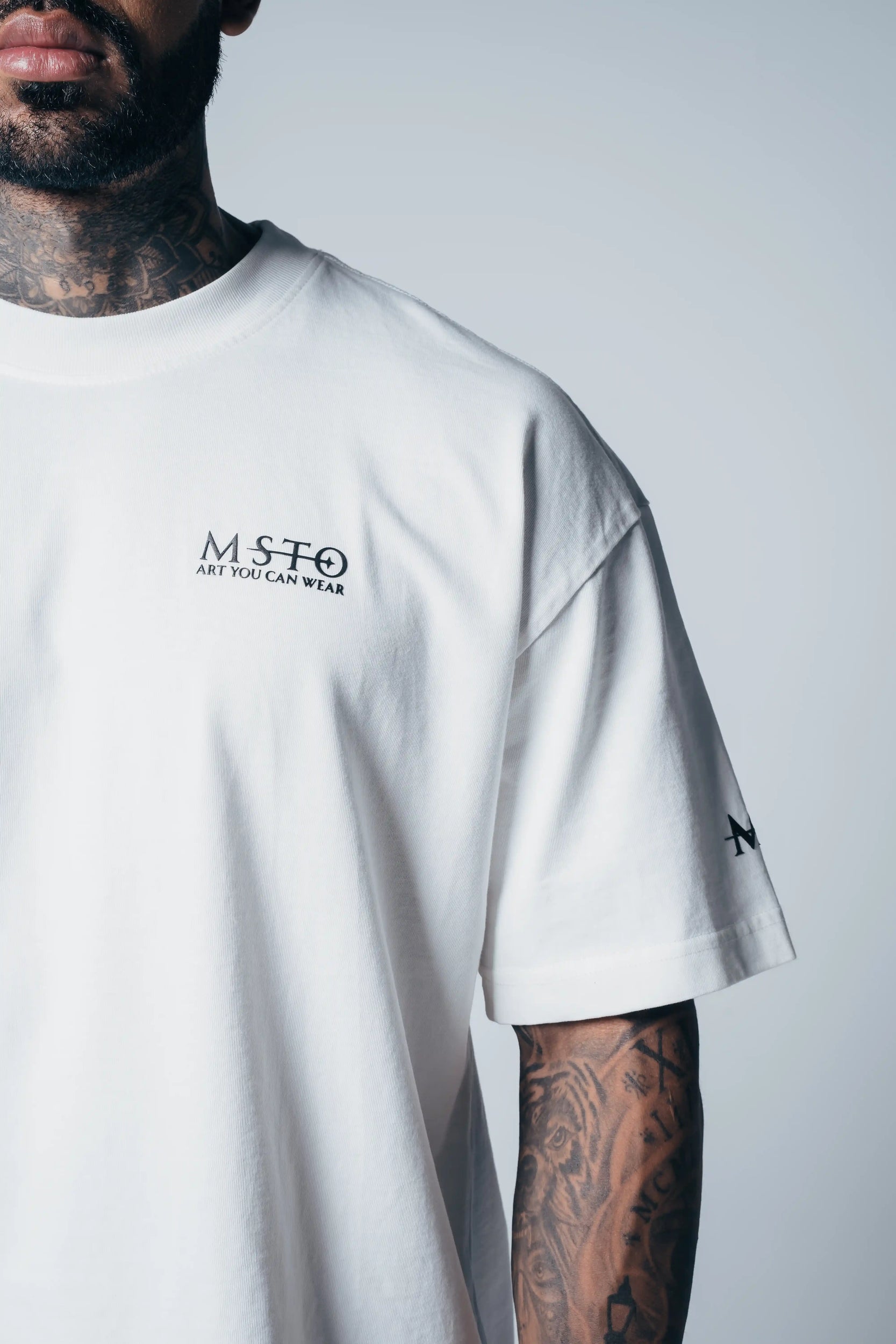 Camiseta Oversize Mirror Of Sin Vainilla MSTO