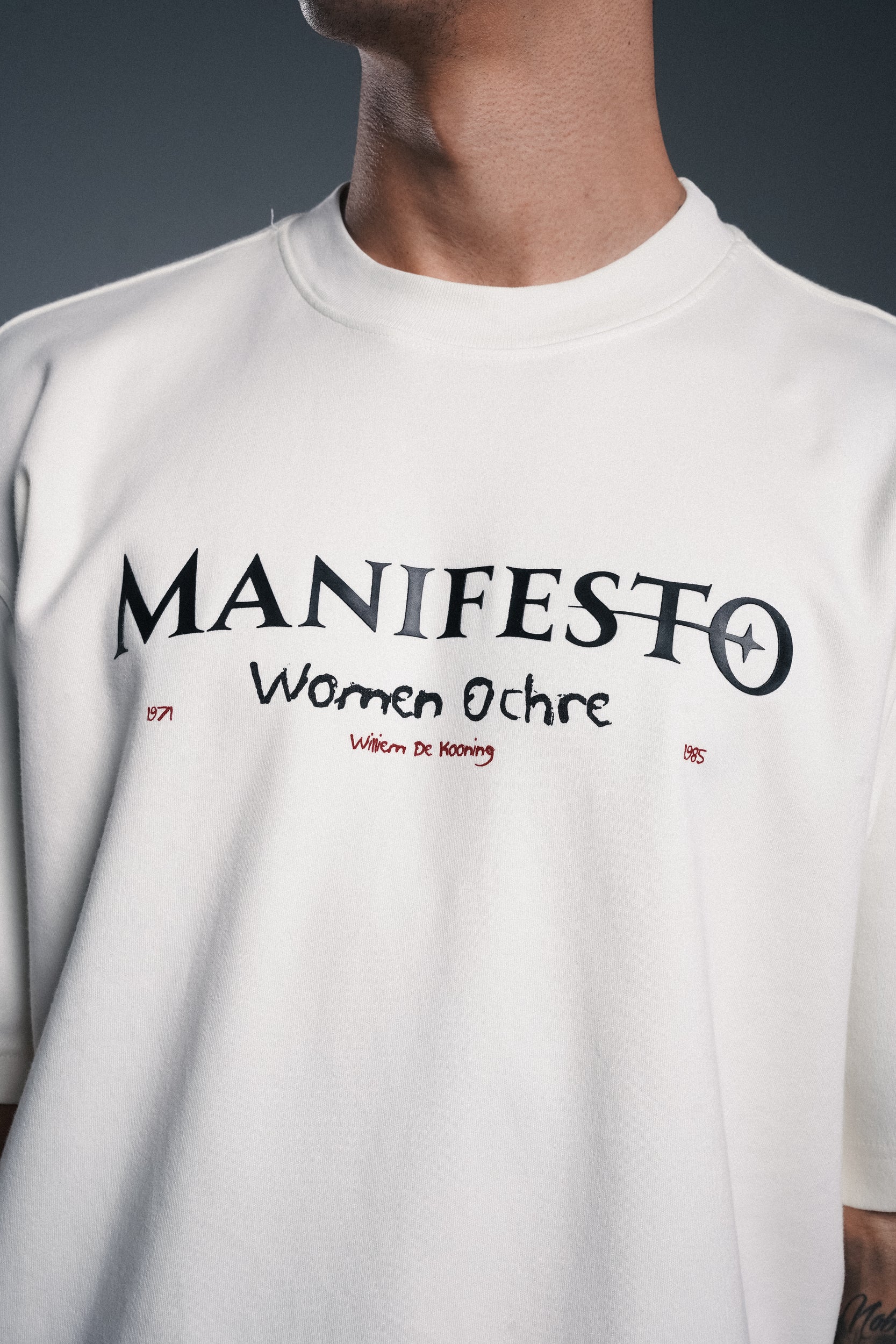 Camiseta Oversize Woman Ochre