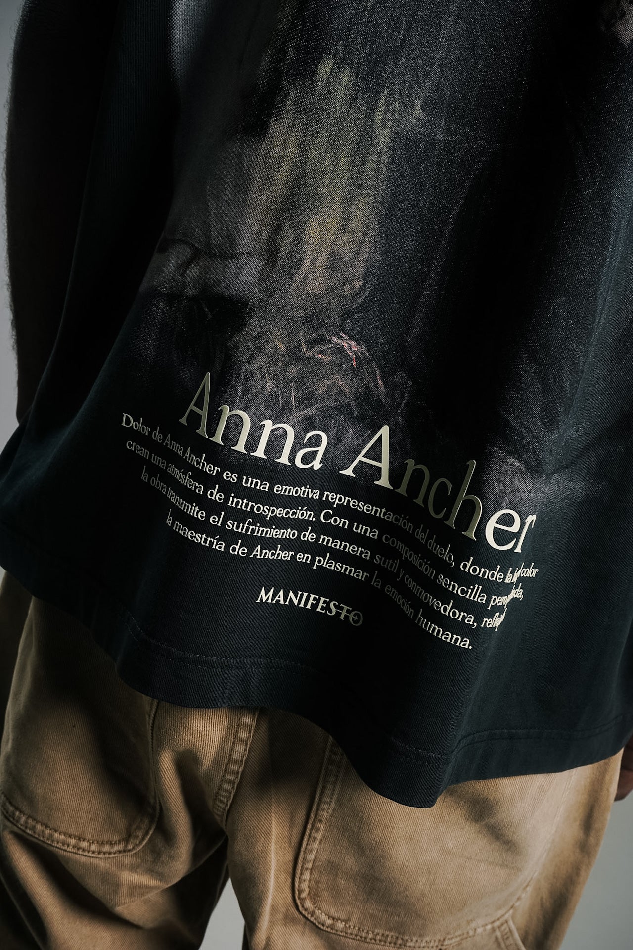 Camiseta Oversize Dolor Cenizo