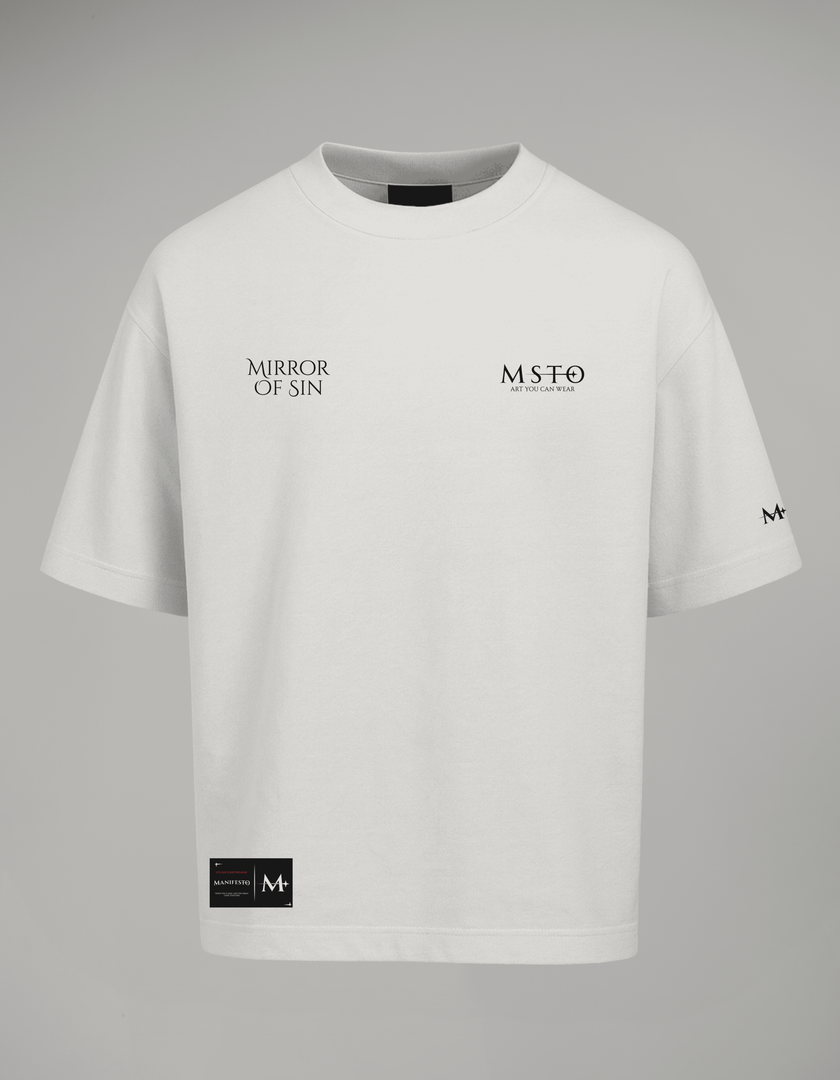 Camiseta Oversize Mirror Of Sins Vainilla MSTO