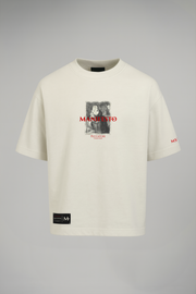 Camiseta Oversize Monja de Rodillas Vainilla